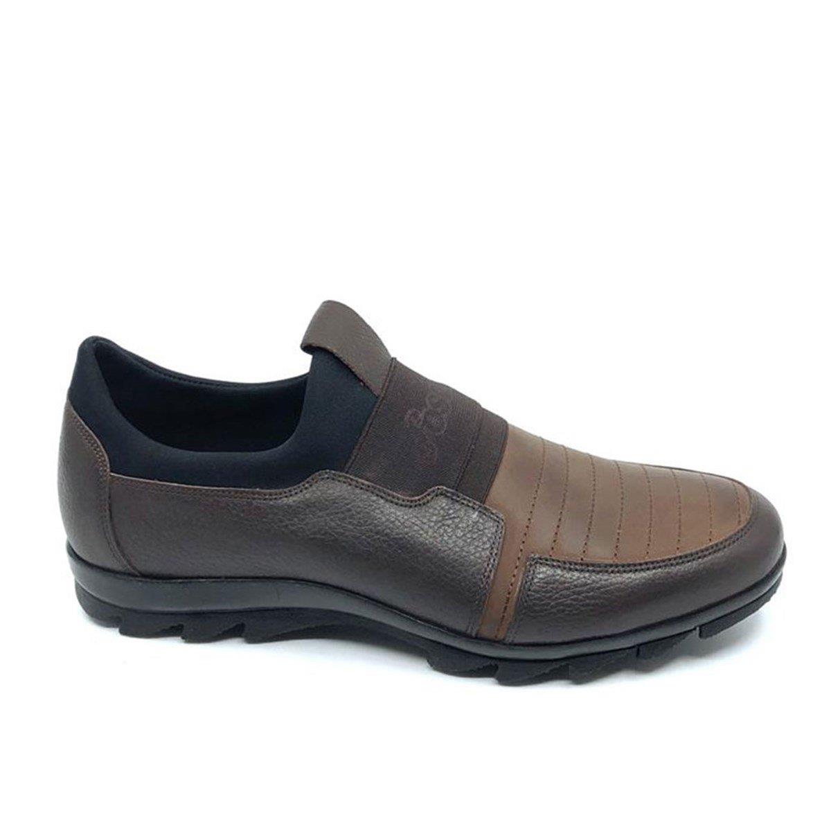 Hakiki Deri Casual Kahverengi Kauçuk Taban Erkek Kışlık Ayakkabı 8580 553 636