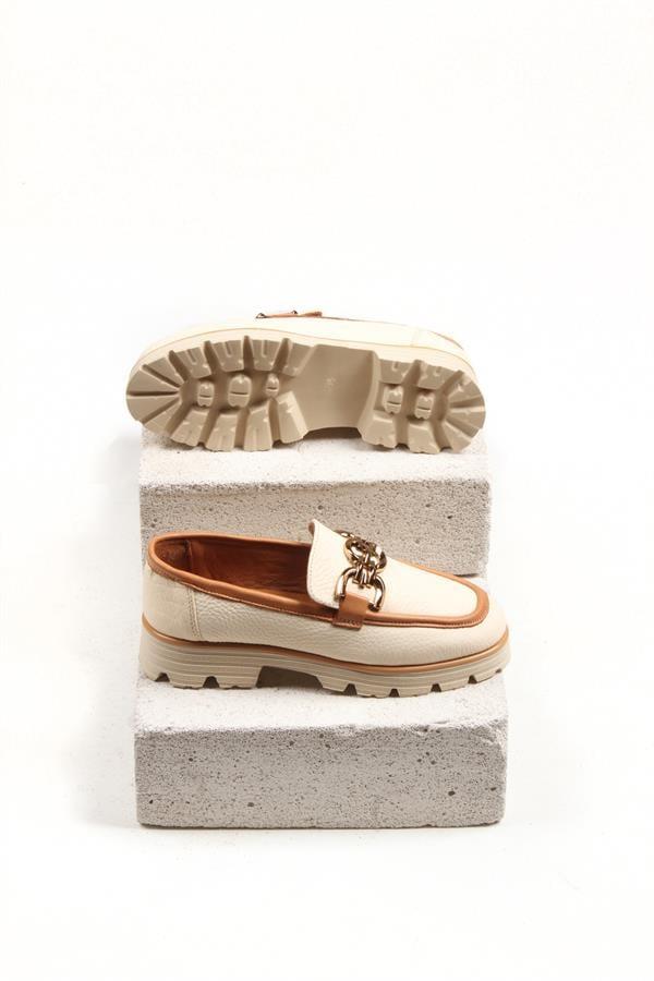 Majensia 141209 Şık ve Rahat Loafer - BEJ FLOTUR