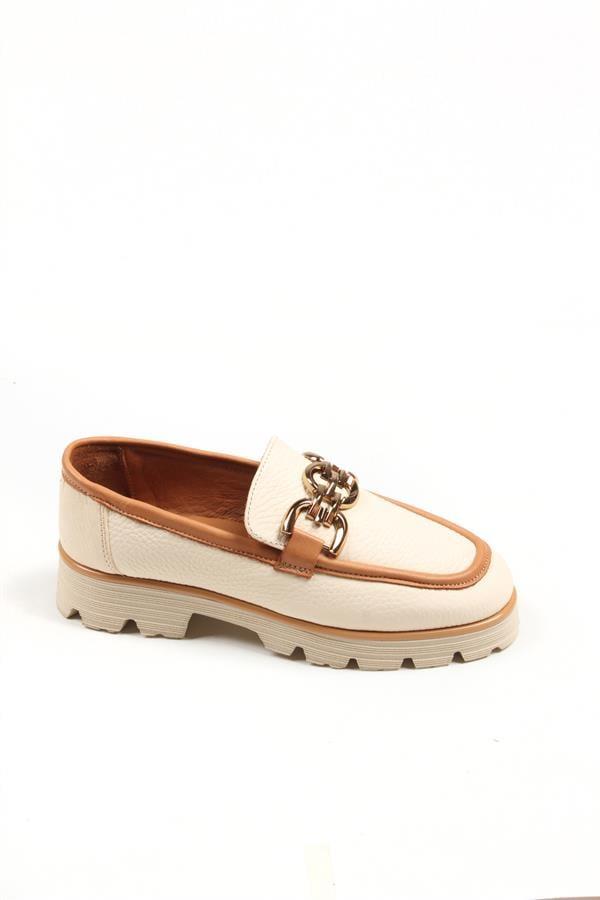 Majensia 141209 Şık ve Rahat Loafer - BEJ FLOTUR