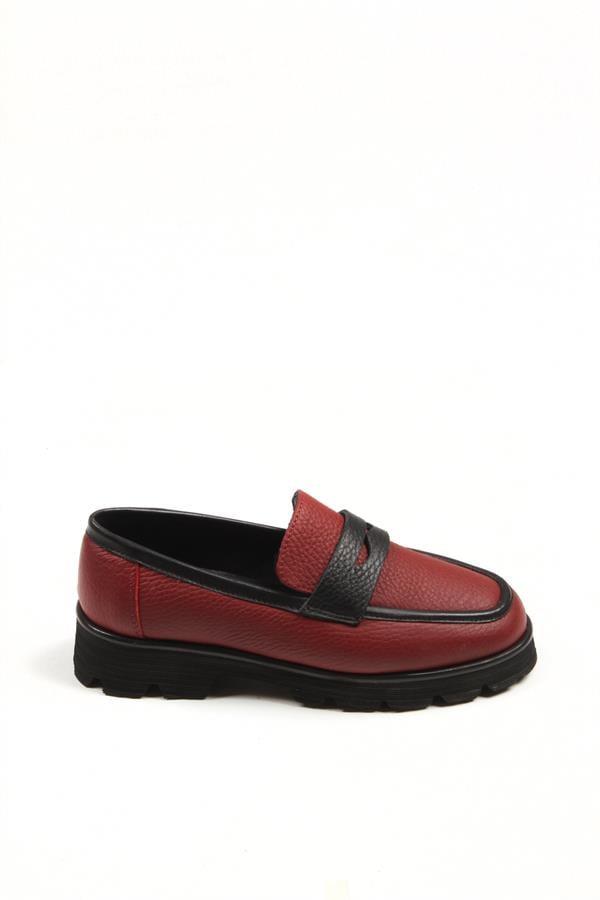 Majensia 141212 Şık ve Rahat Loafer - BORDO FLOTUR