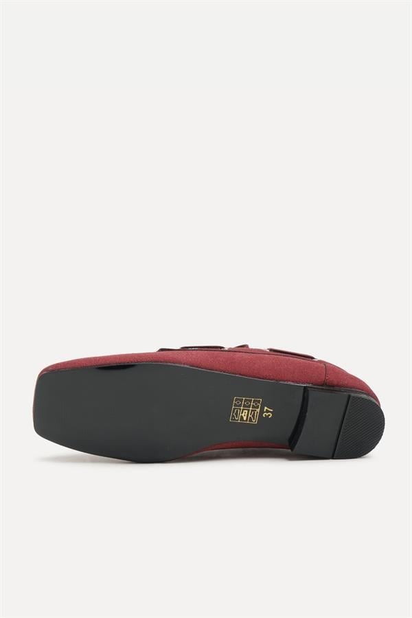 Majensia 255009 Şık ve Rahat Loafer - BORDO