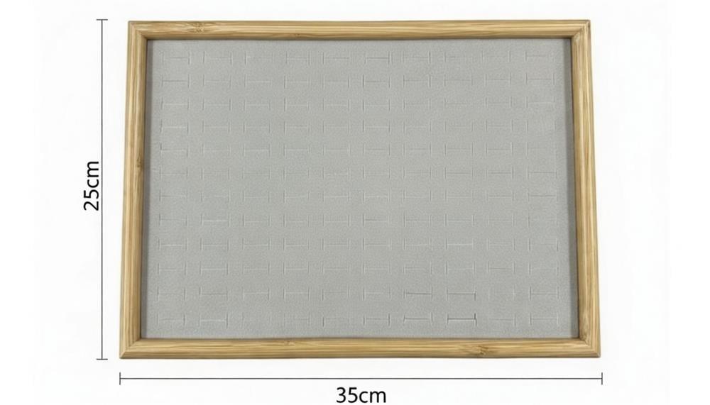 Ahşap Yüzük Tablası Yeşil 25X35cm