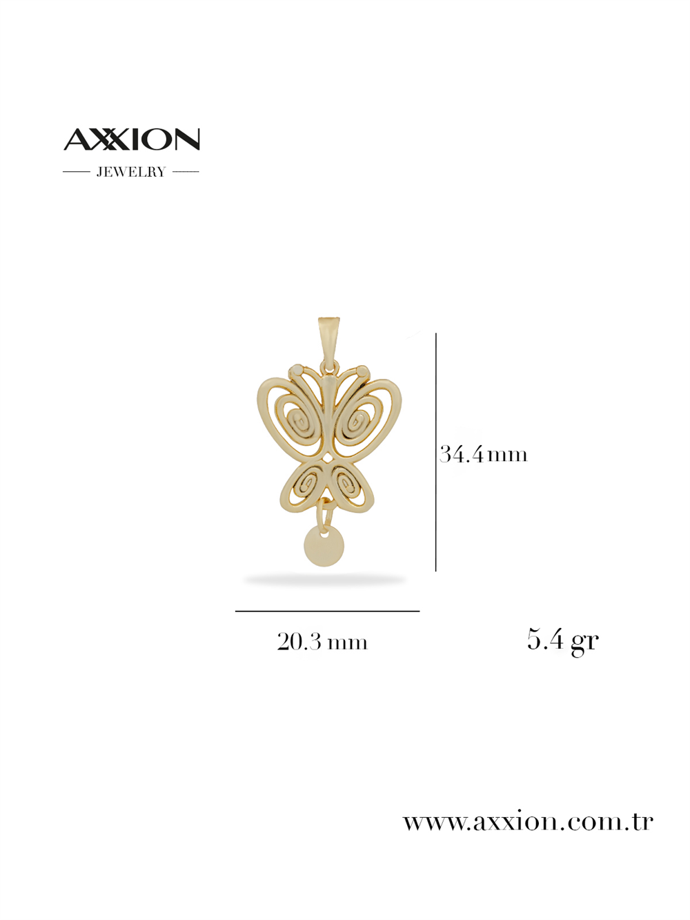 AXXION 14K Kolye Ucu GOLD