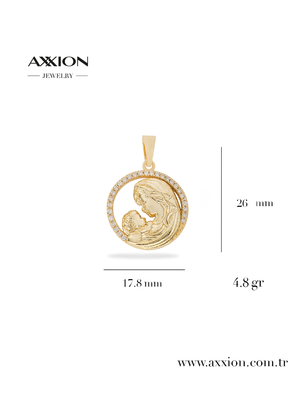AXXION 14K Kolye Ucu GOLD