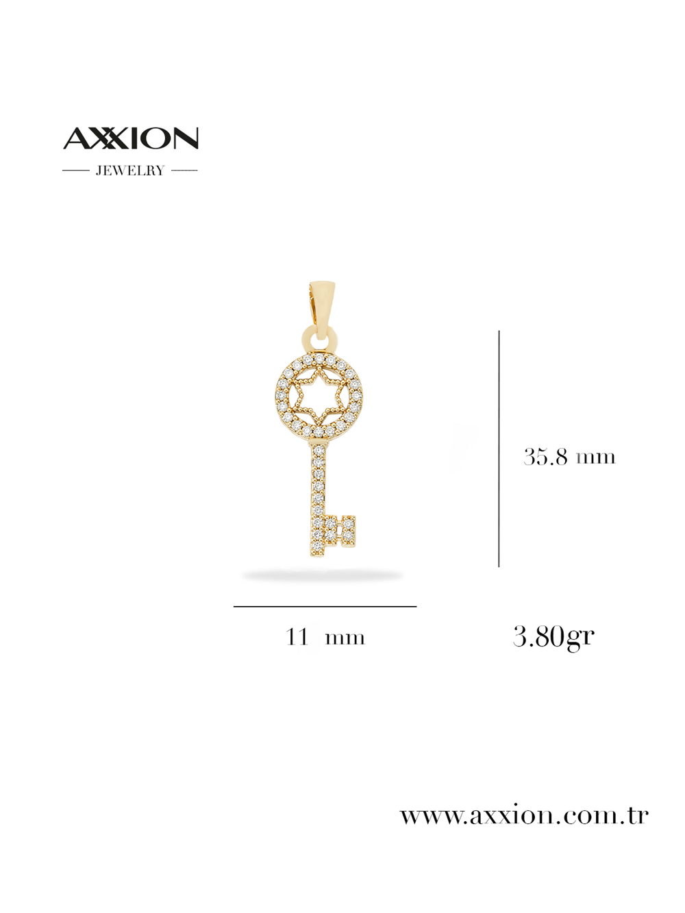 AXXION 14K Kolye Ucu GOLD