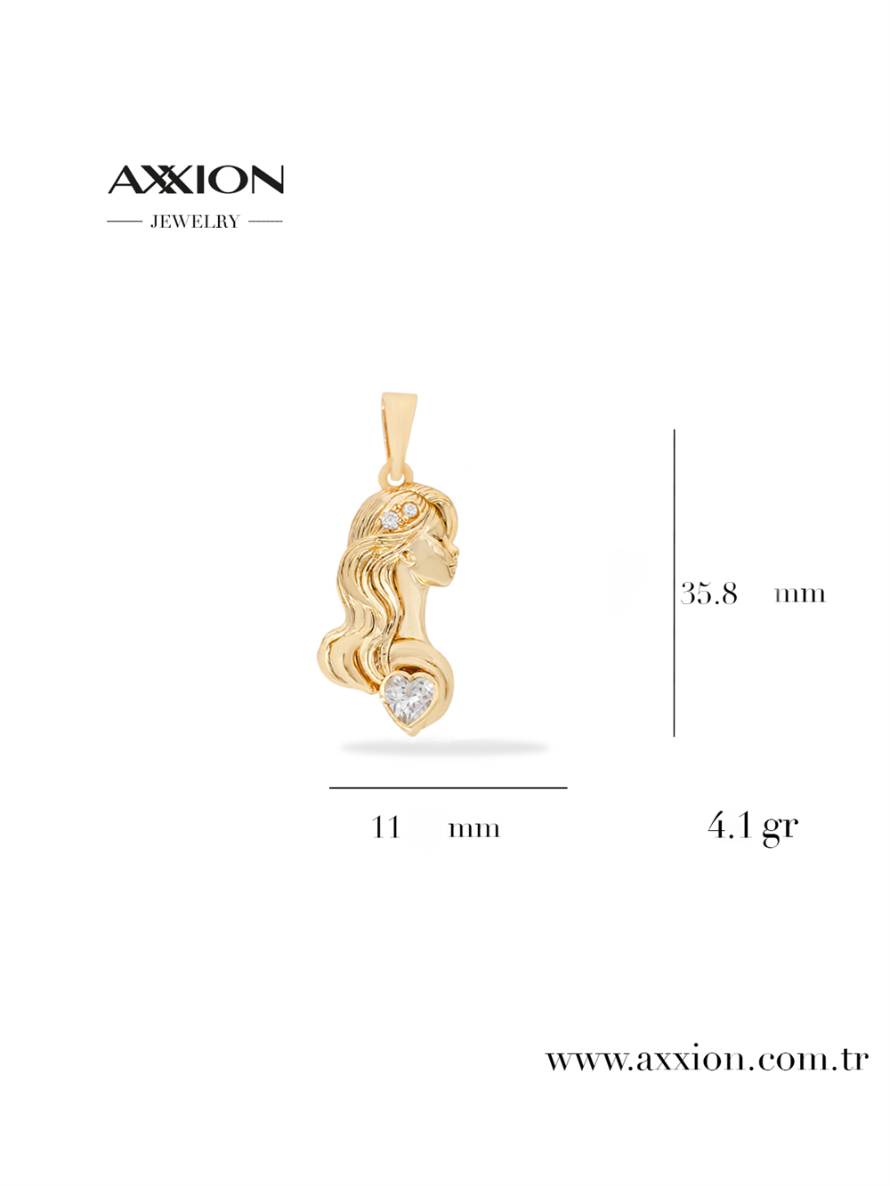 AXXION 14K Kolye Ucu GOLD