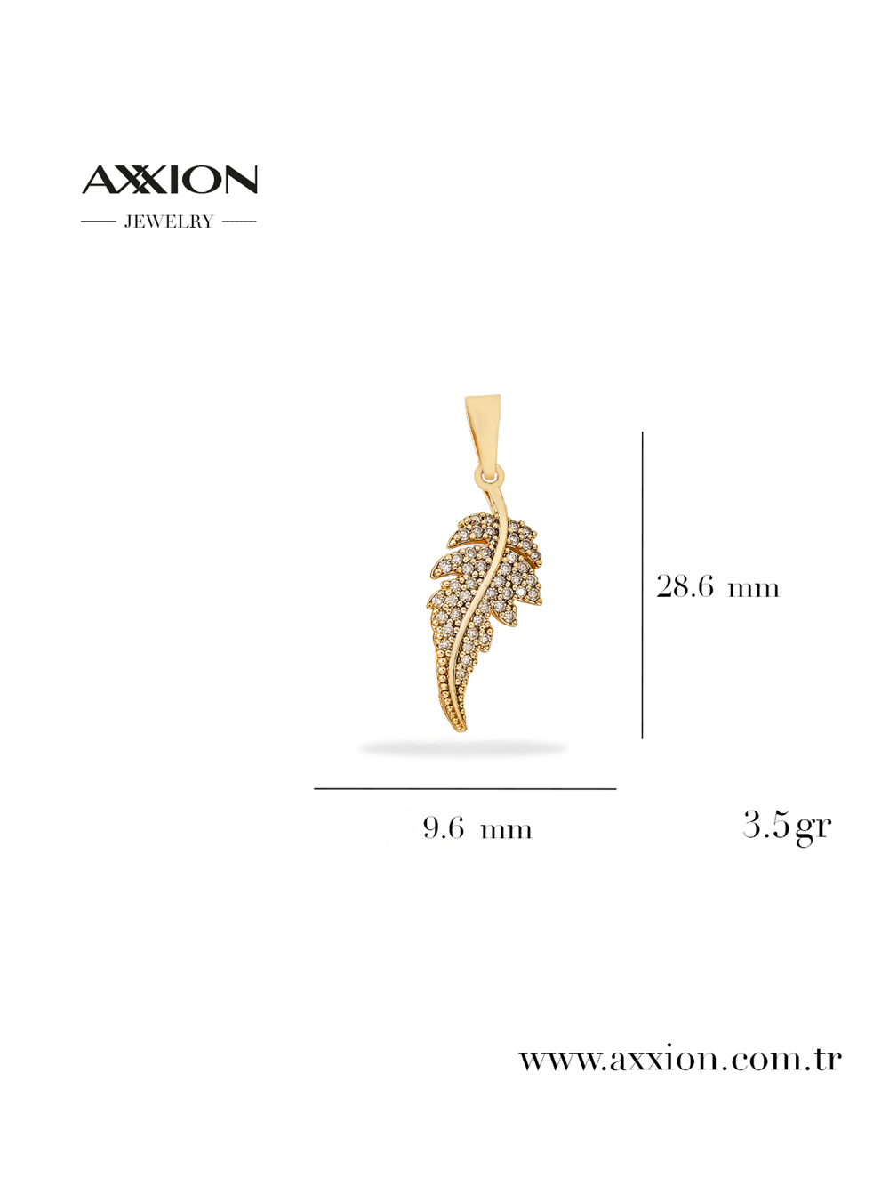 AXXION 14K Kolye Ucu GOLD 12 Adet