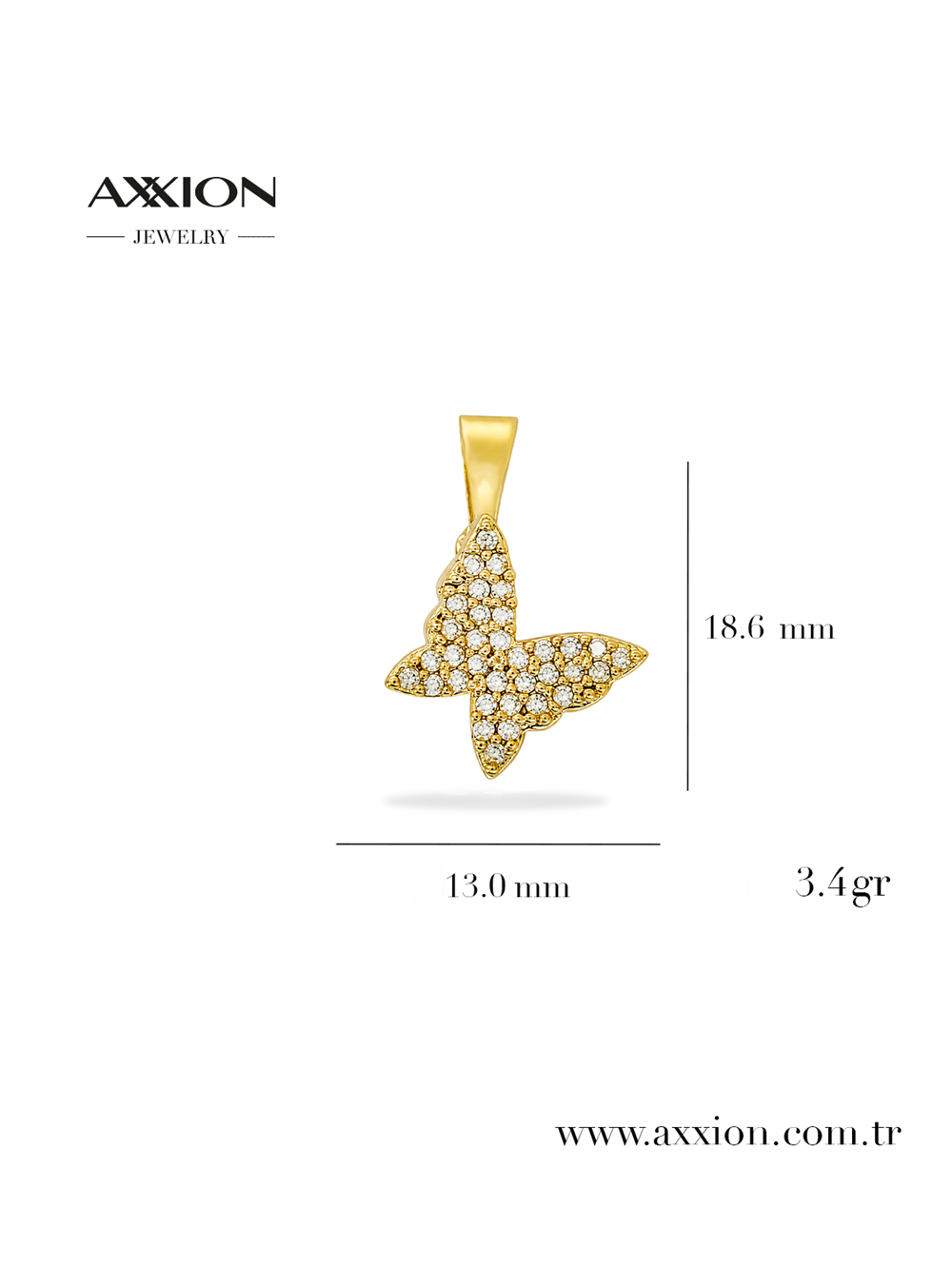 AXXION 14K Kolye Ucu GOLD 12 Adet