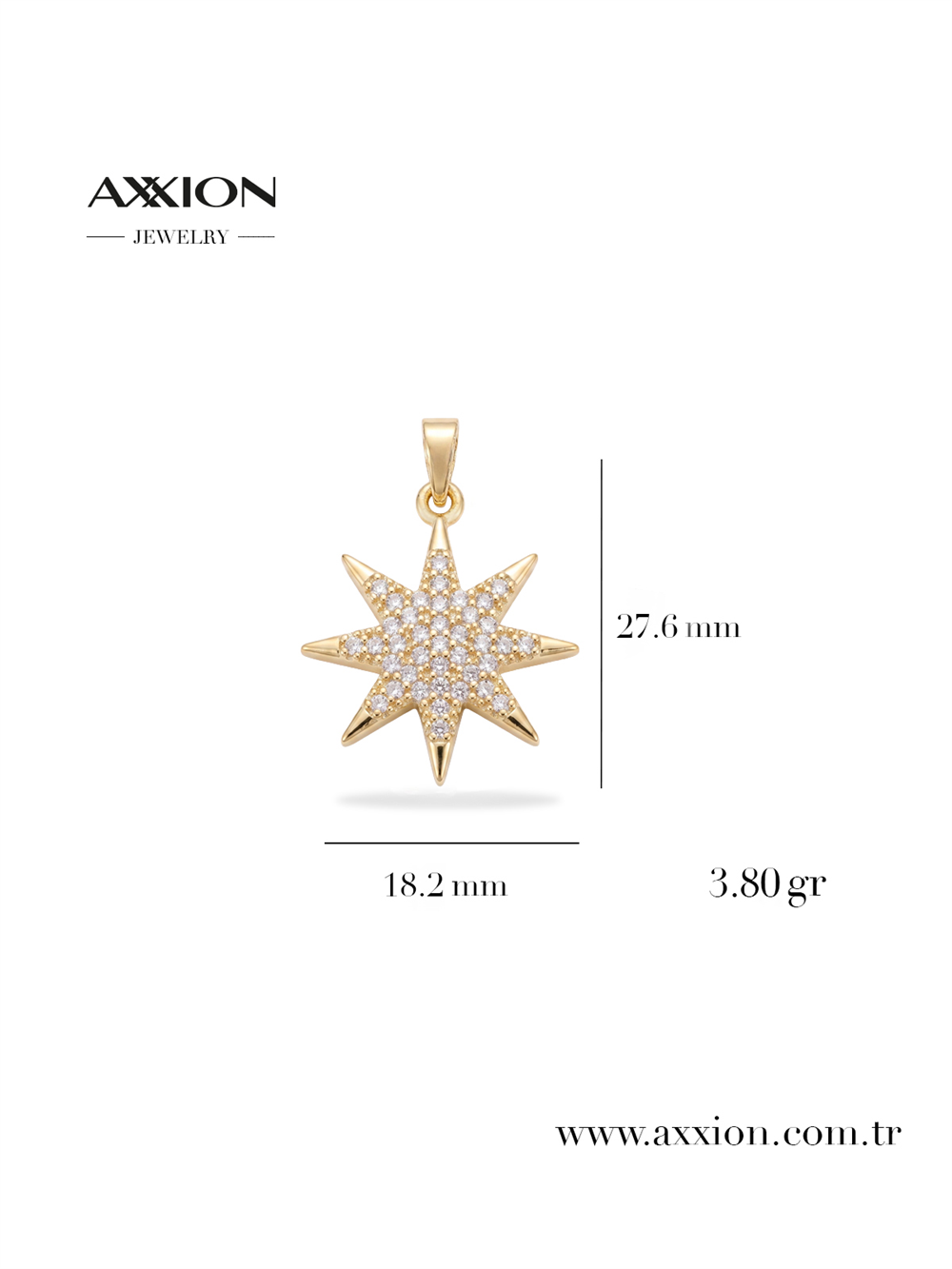 AXXION 14K Kolye Ucu GOLD