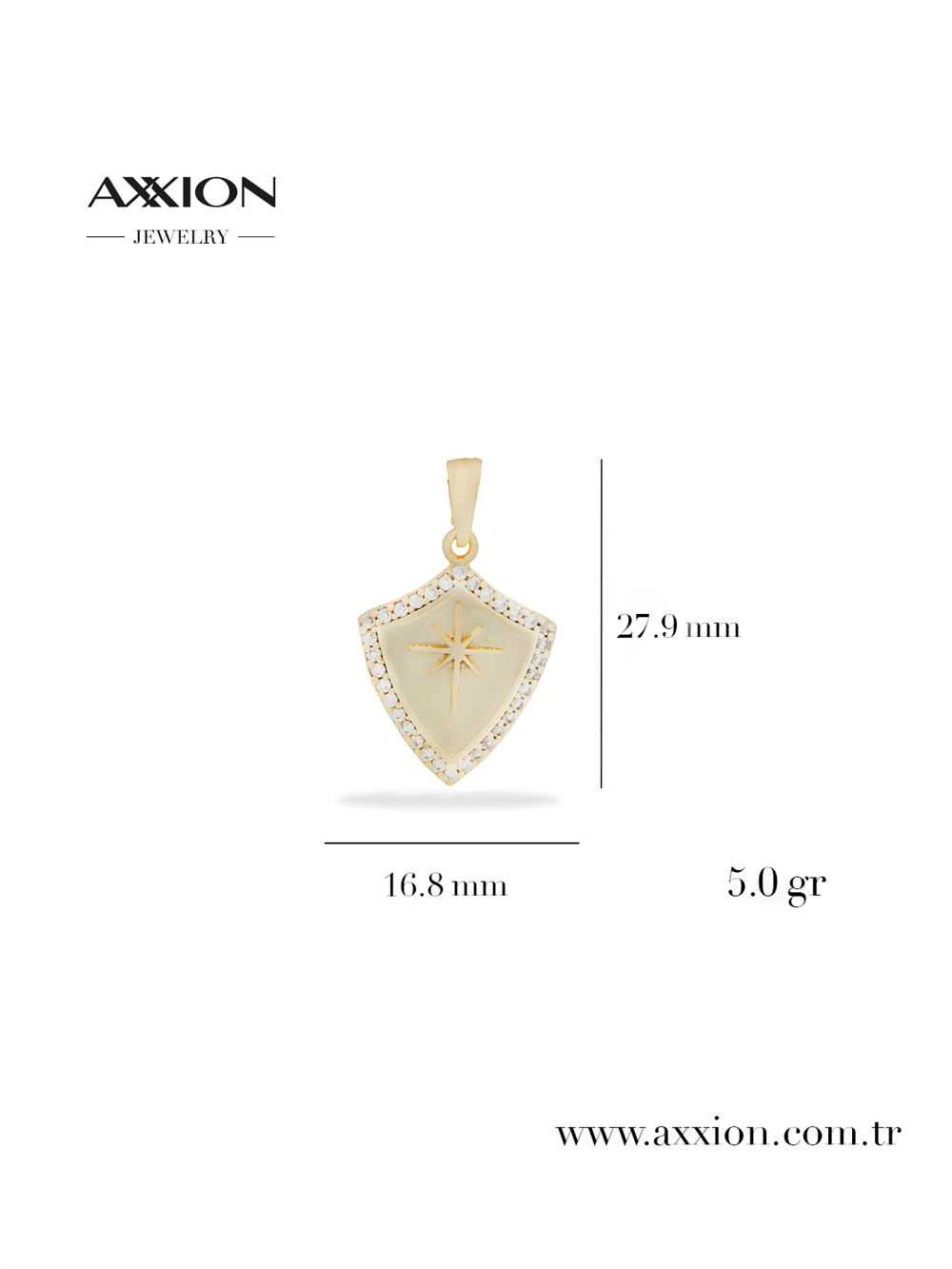 AXXION 14K Kolye Ucu GOLD