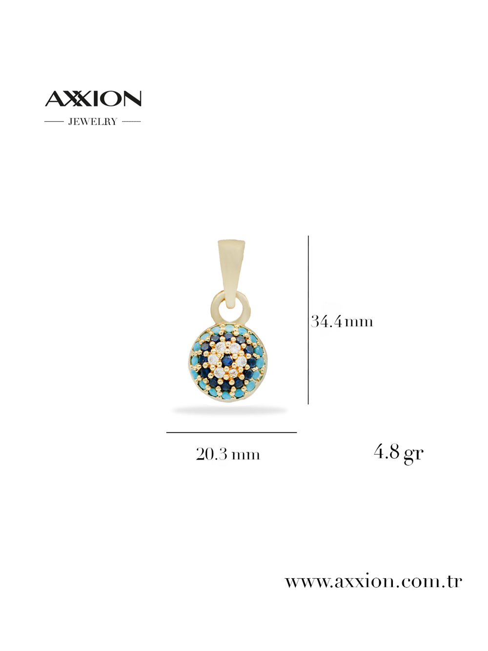 AXXION 14K Kolye Ucu GOLD