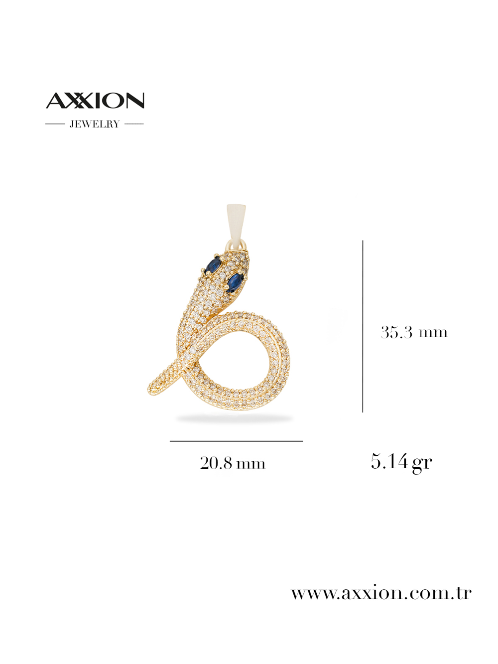 AXXION 14K Kolye Ucu GOLD