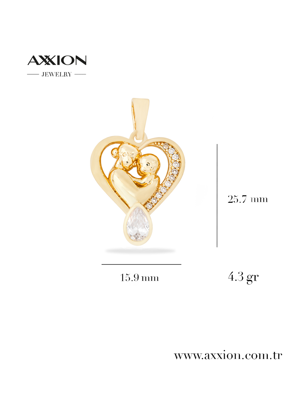 AXXION 14K Kolye Ucu GOLD