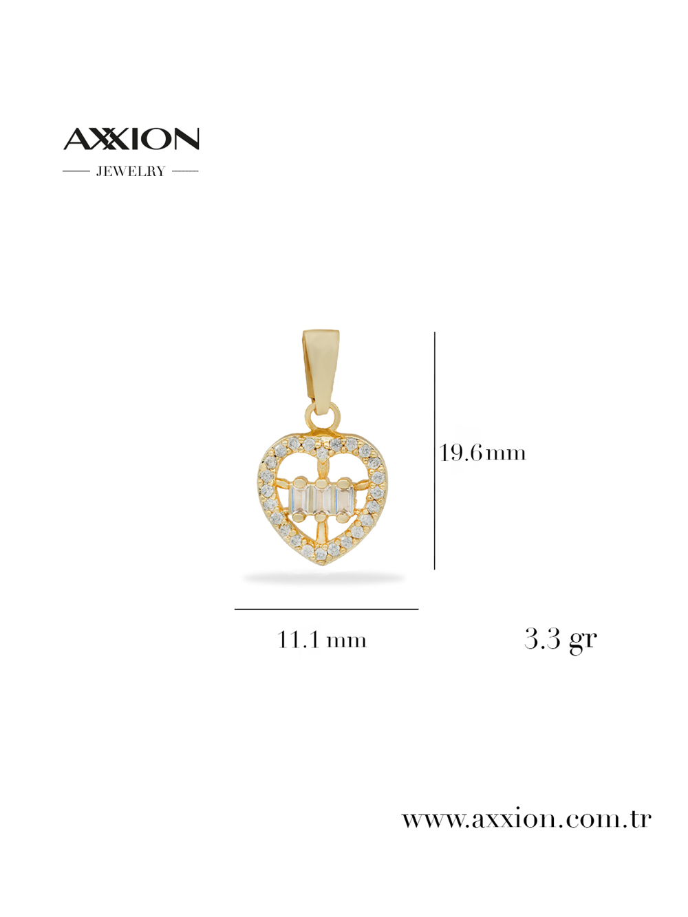 AXXION 14K Kolye Ucu GOLD