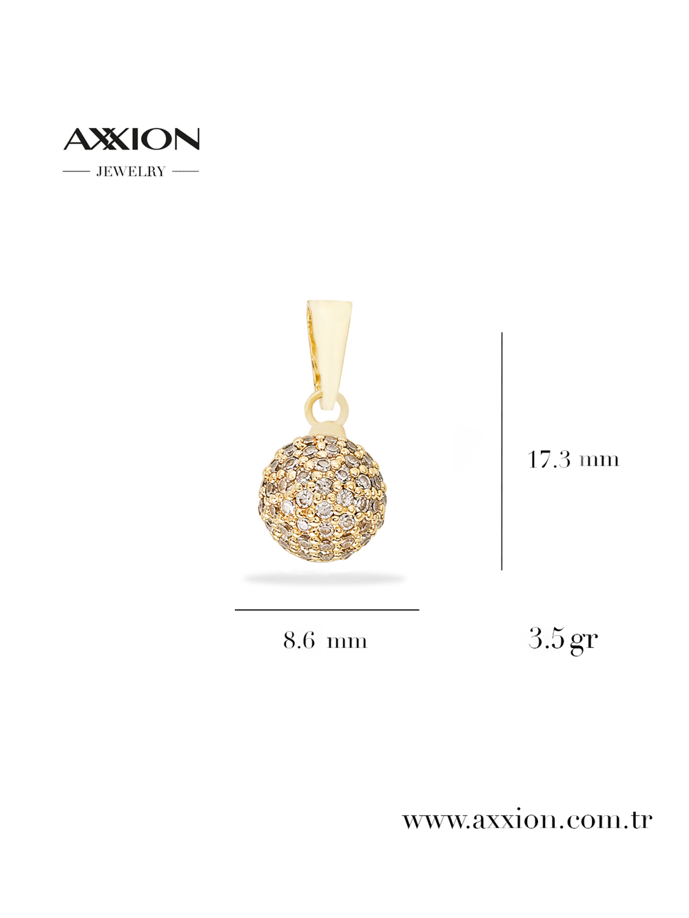 AXXION 14K Kolye Ucu GOLD