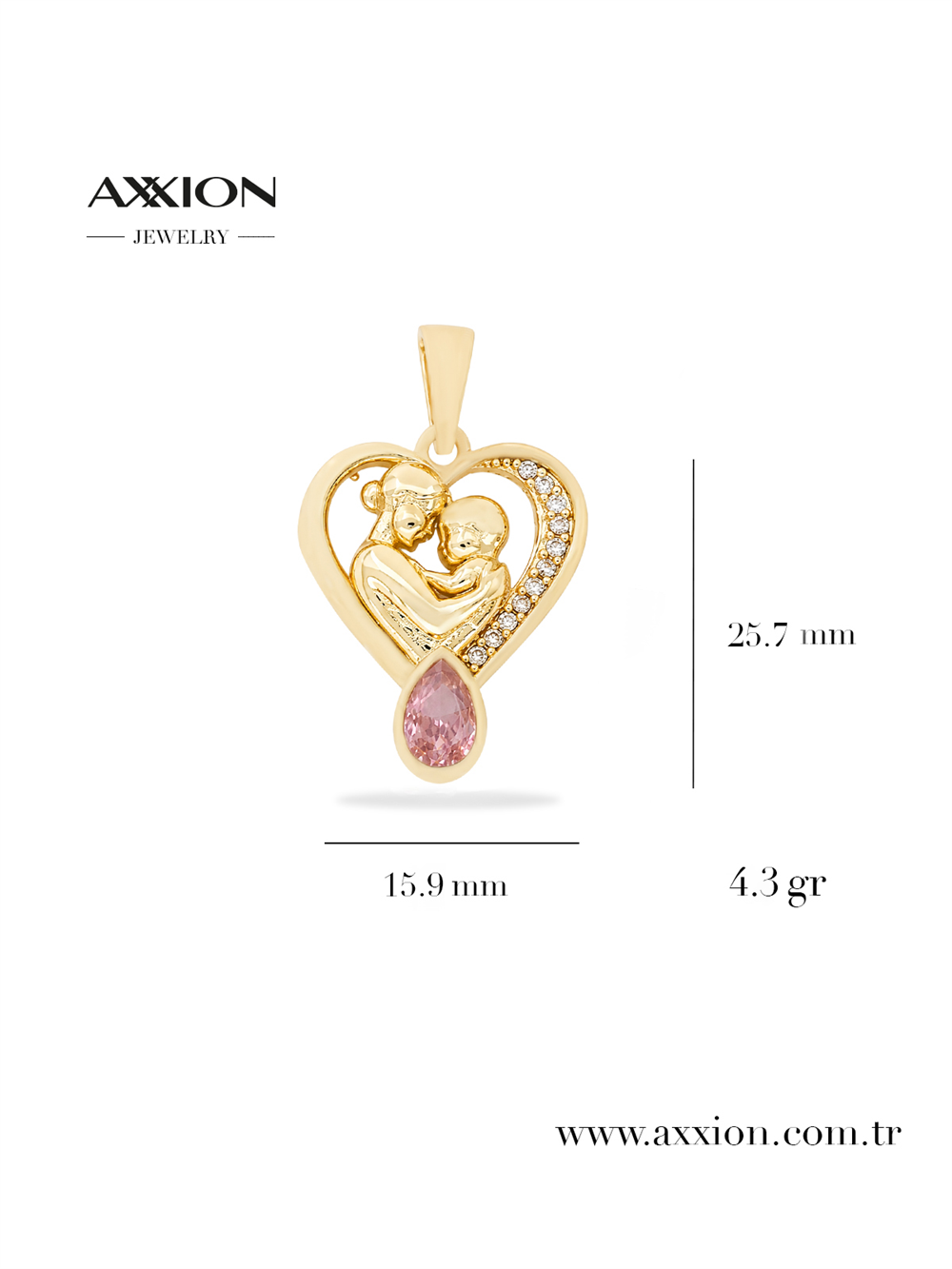 AXXION 14K Kolye Ucu GOLD