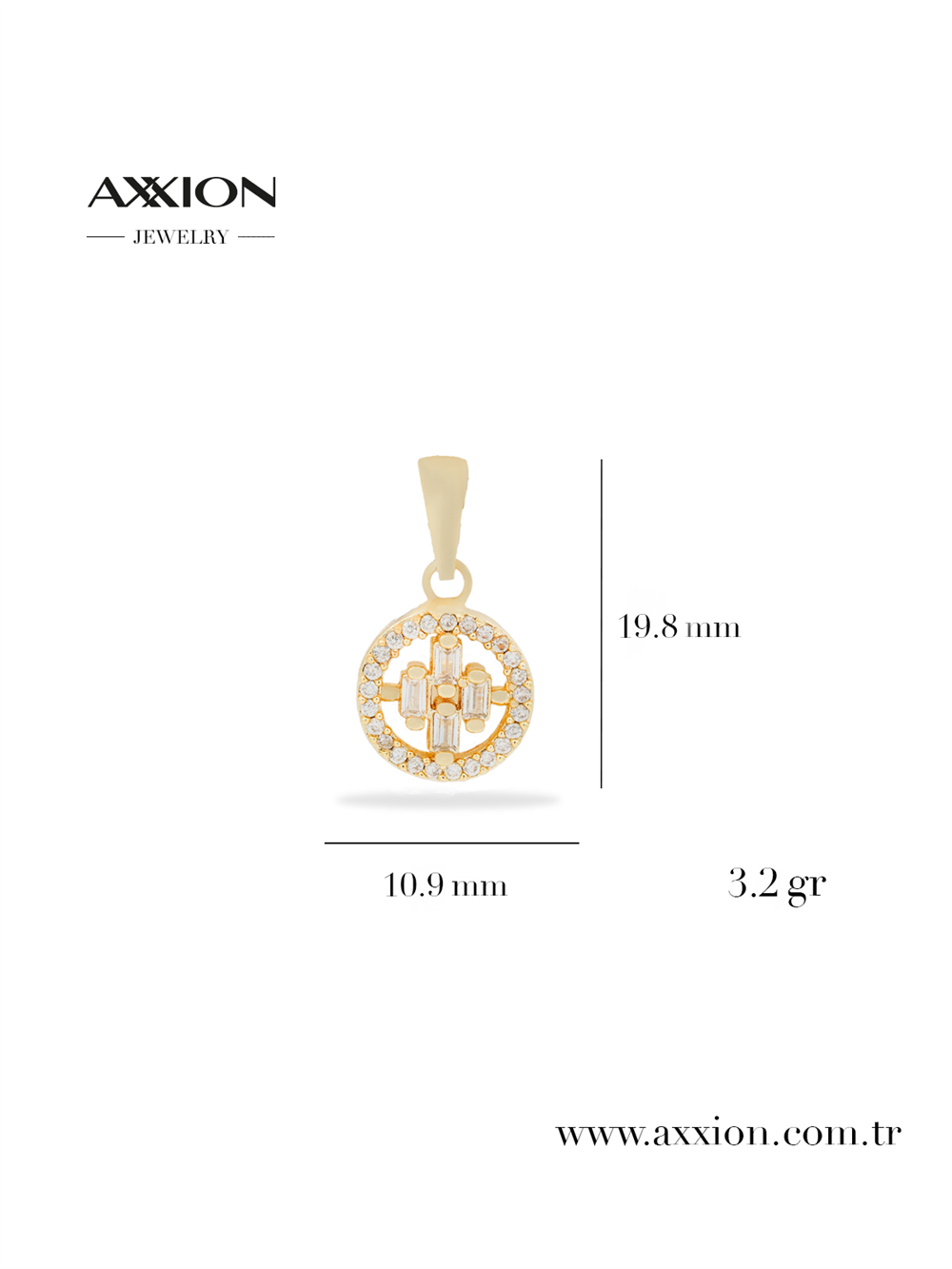 AXXION 14K Kolye Ucu GOLD