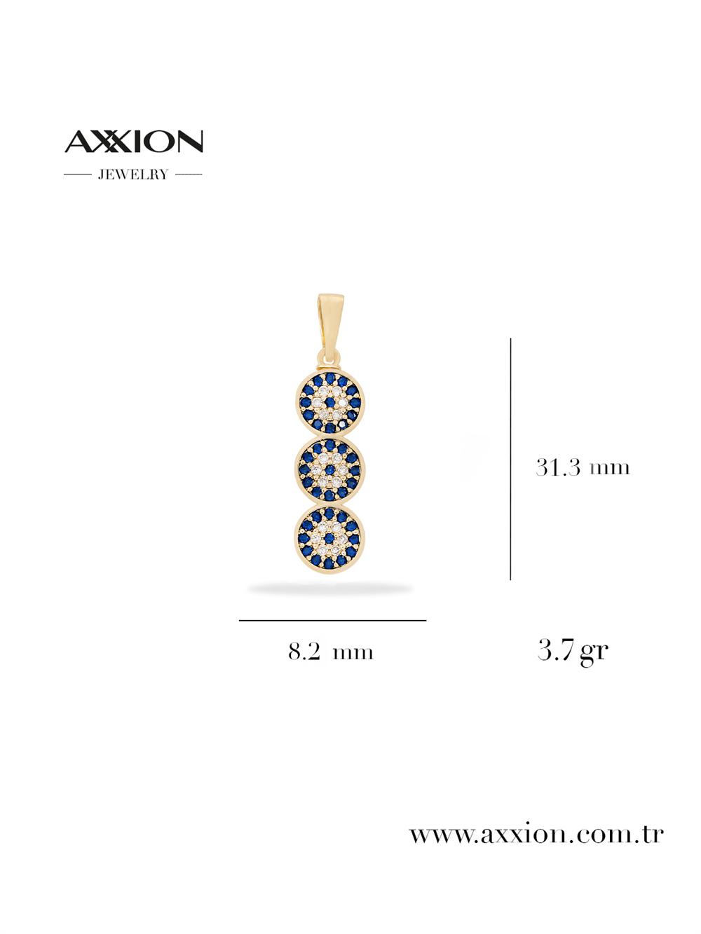 AXXION 14K Kolye Ucu GOLD