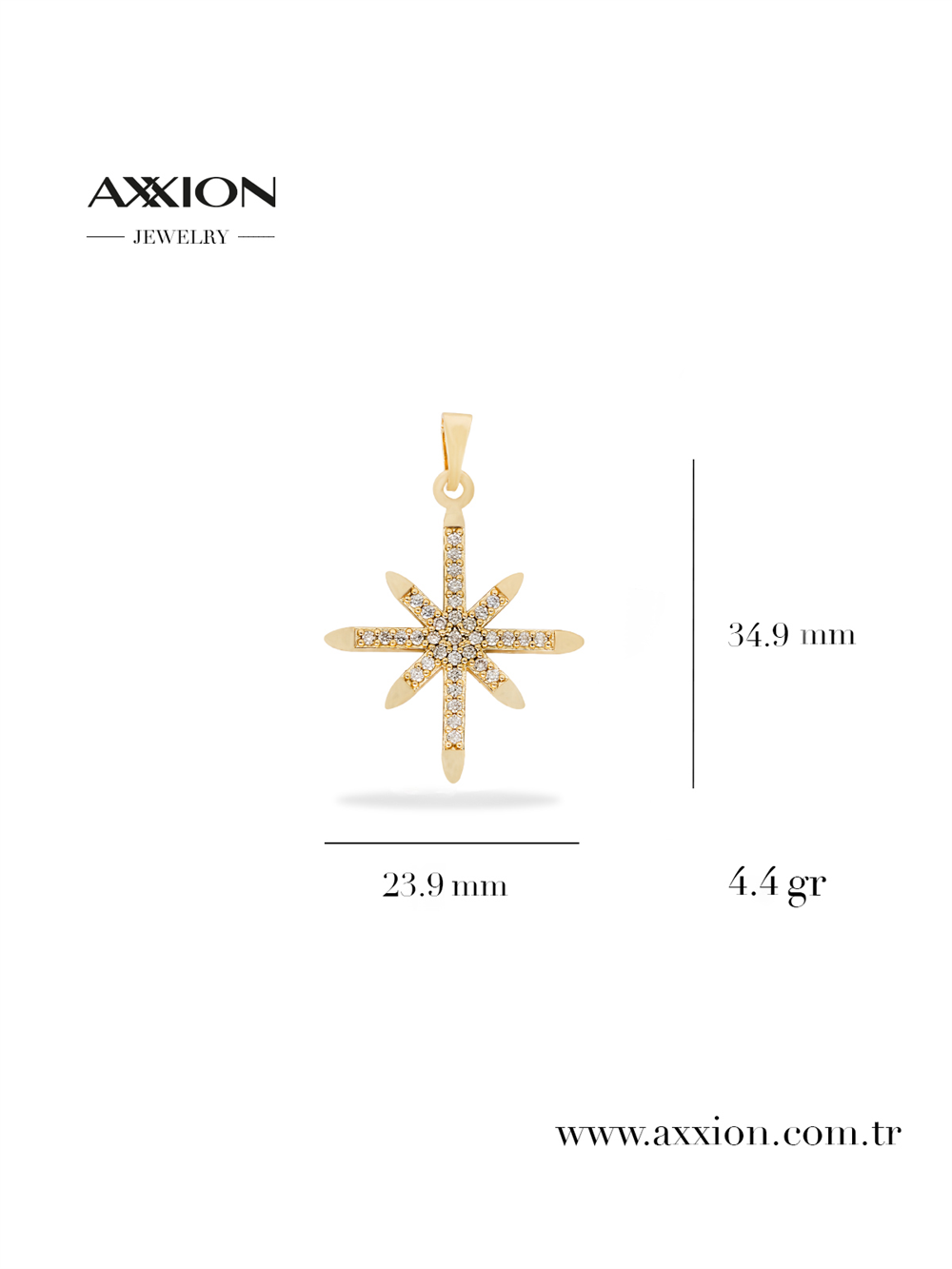 AXXION 14K Kolye Ucu GOLD