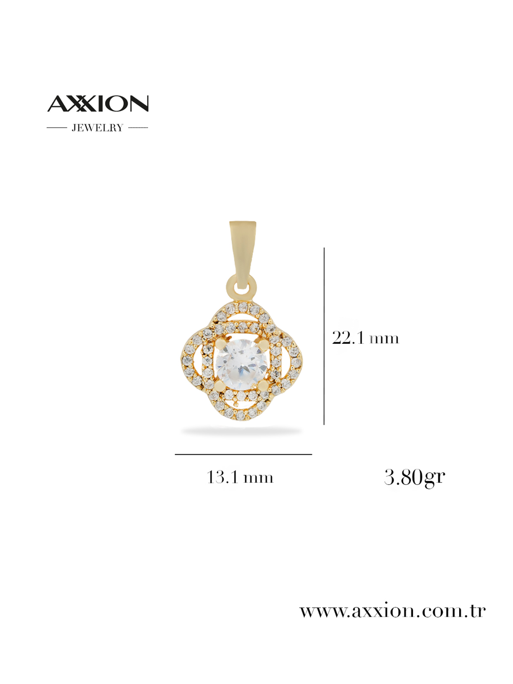 AXXION 14K Kolye Ucu GOLD