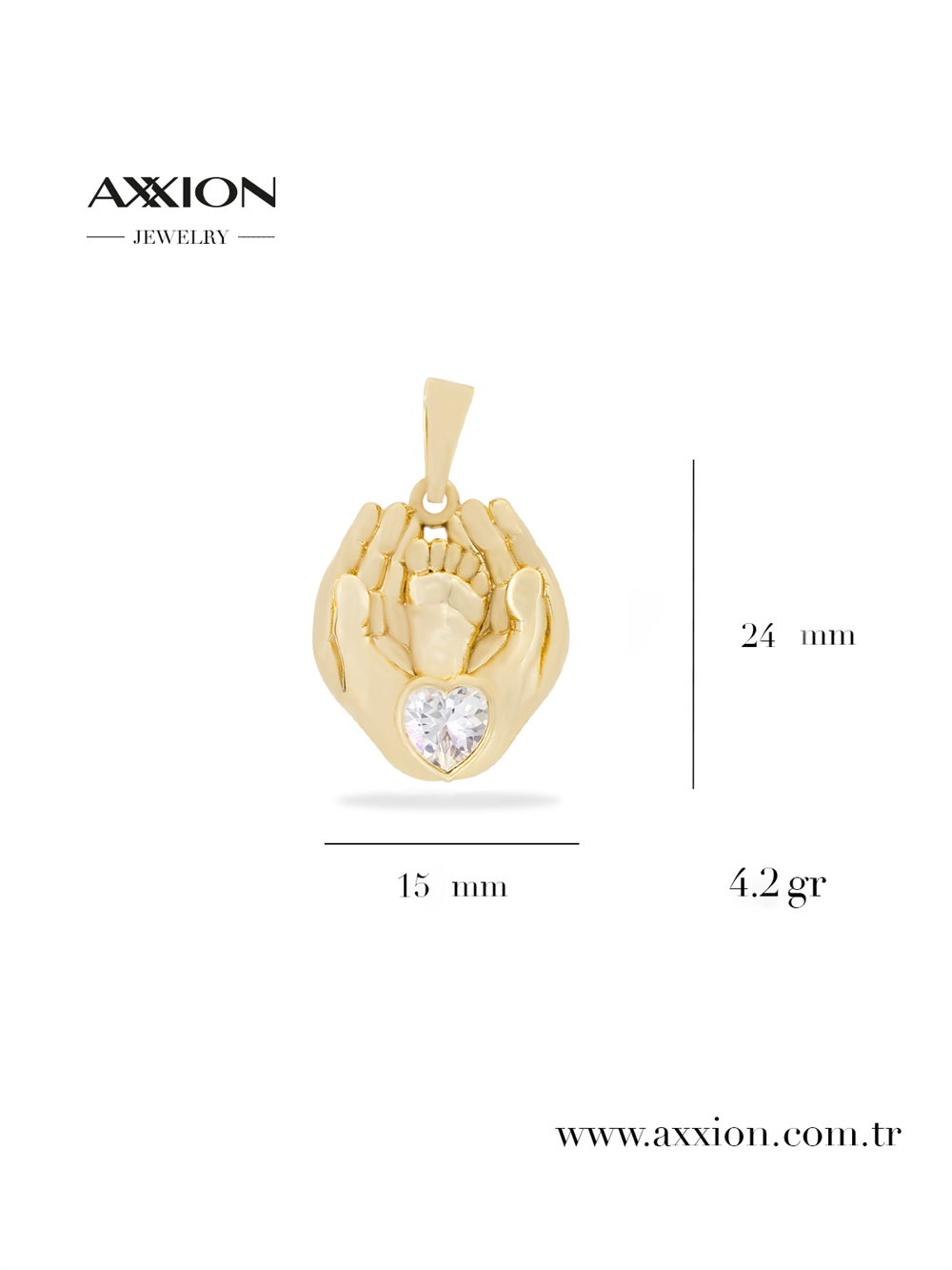 AXXION 14K Kolye Ucu GOLD