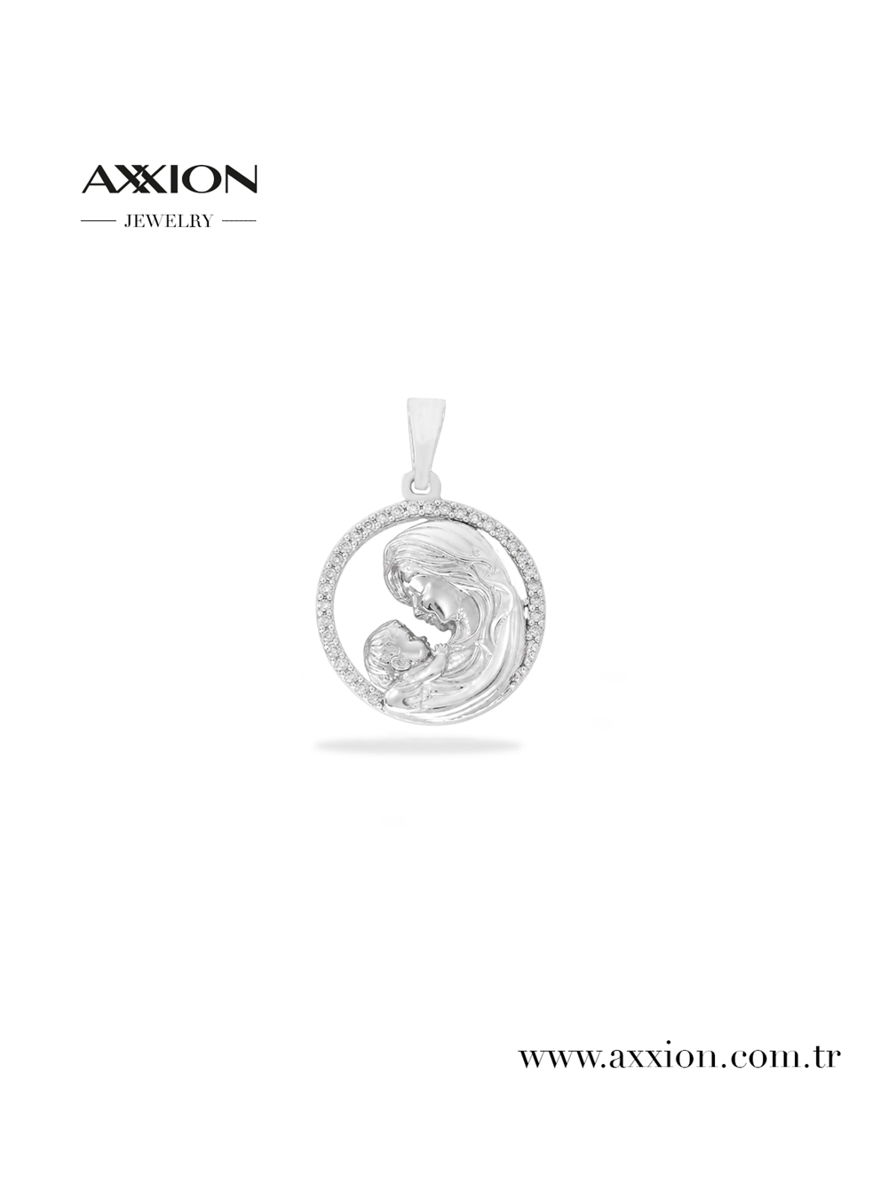 AXXION 14K Kolye Ucu SILVER