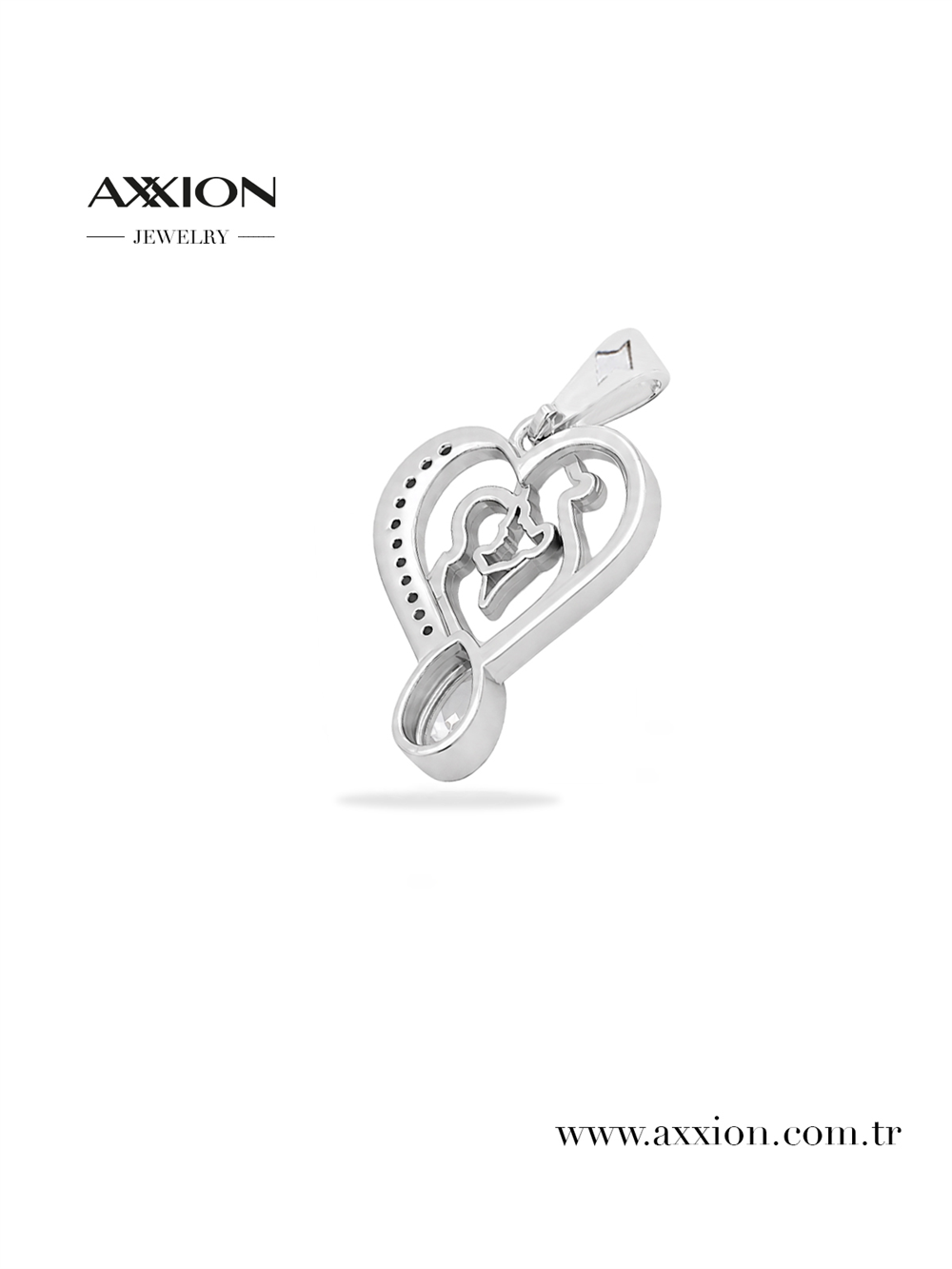 AXXION 14K Kolye Ucu SILVER
