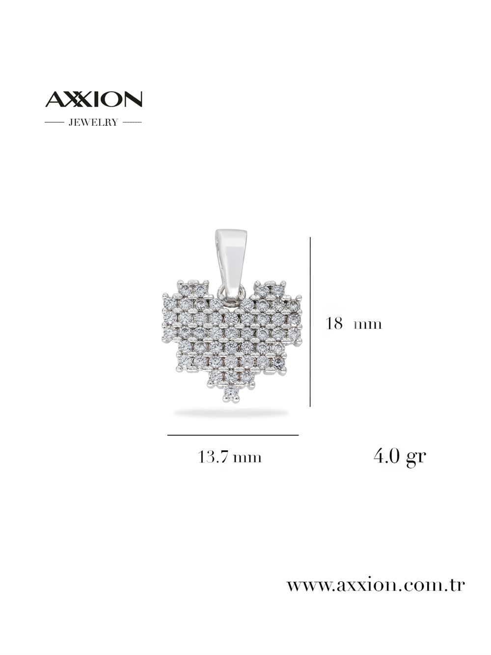 AXXION 14K Kolye Ucu SILVER