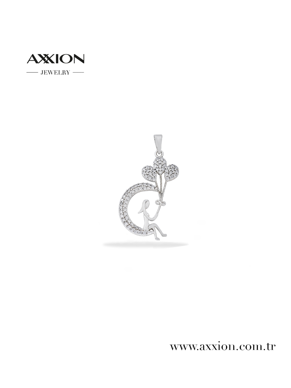 AXXION 14K Kolye Ucu SILVER 12 Adet