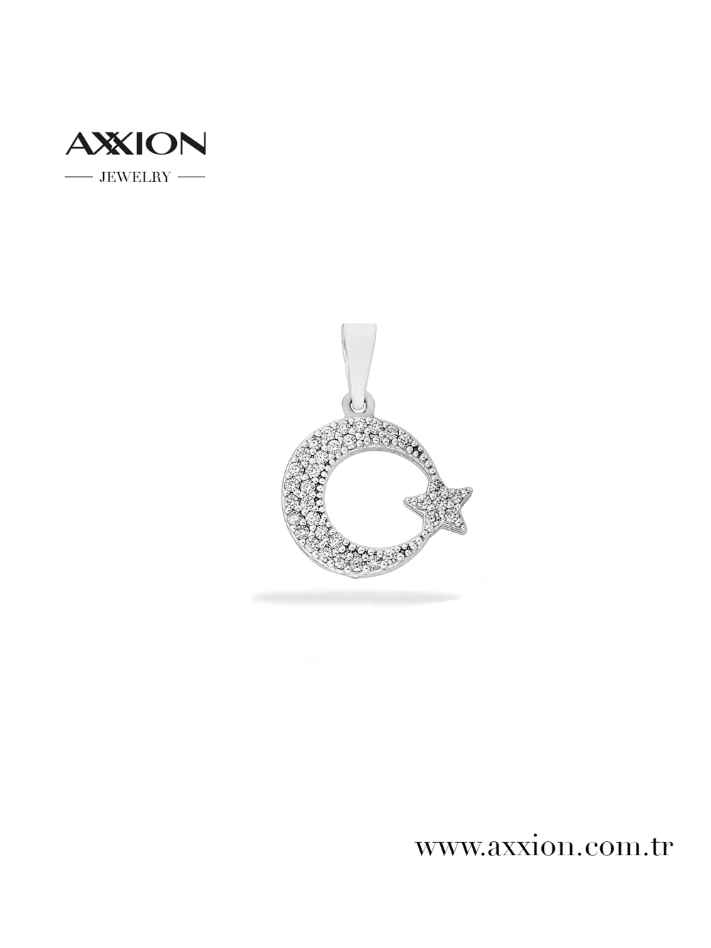 AXXION 14K Kolye Ucu SILVER 12 Adet