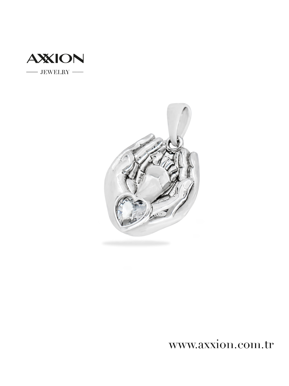AXXION 14K Kolye Ucu SILVER
