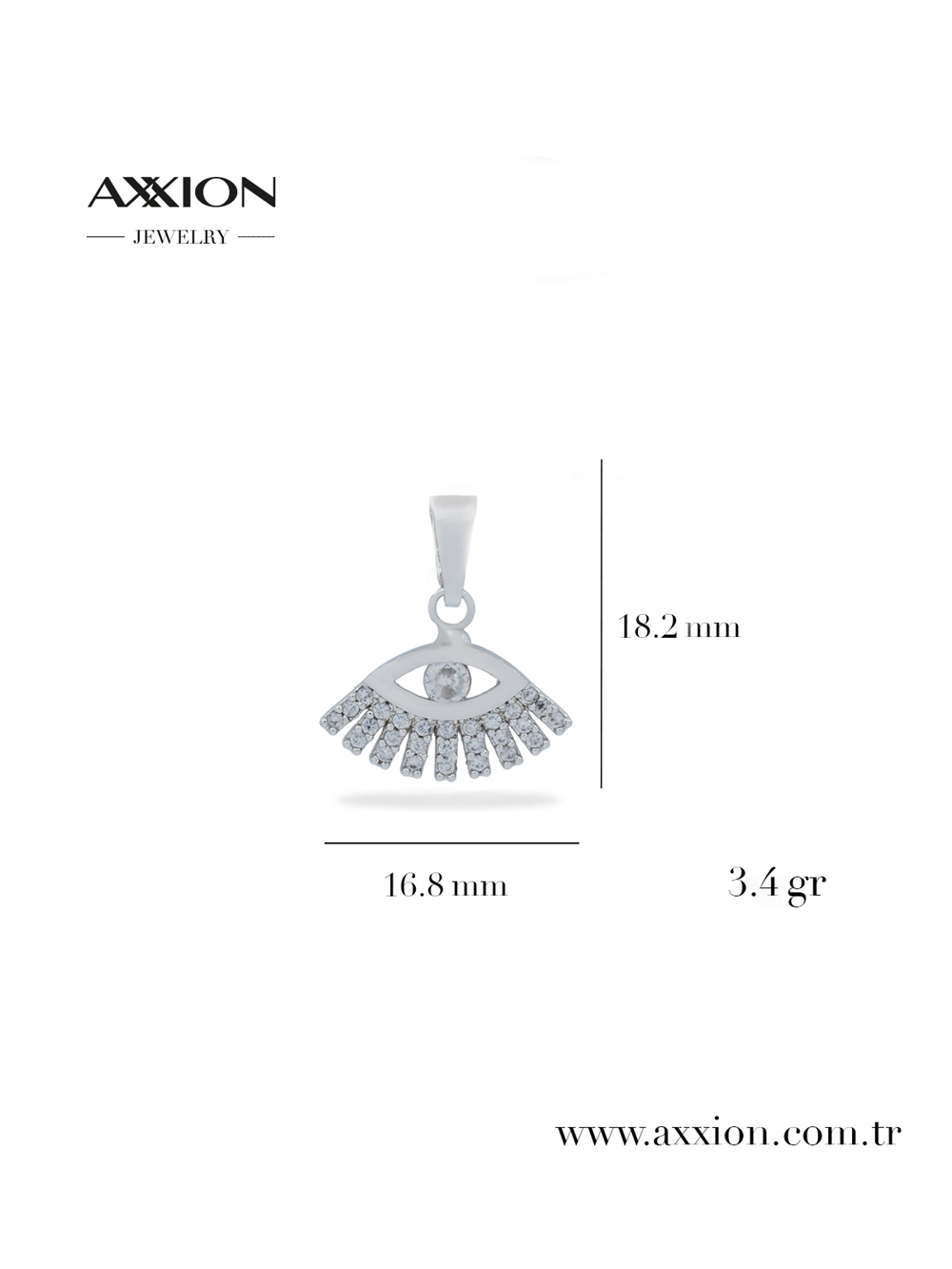 AXXION 14K Kolye Ucu SILVER