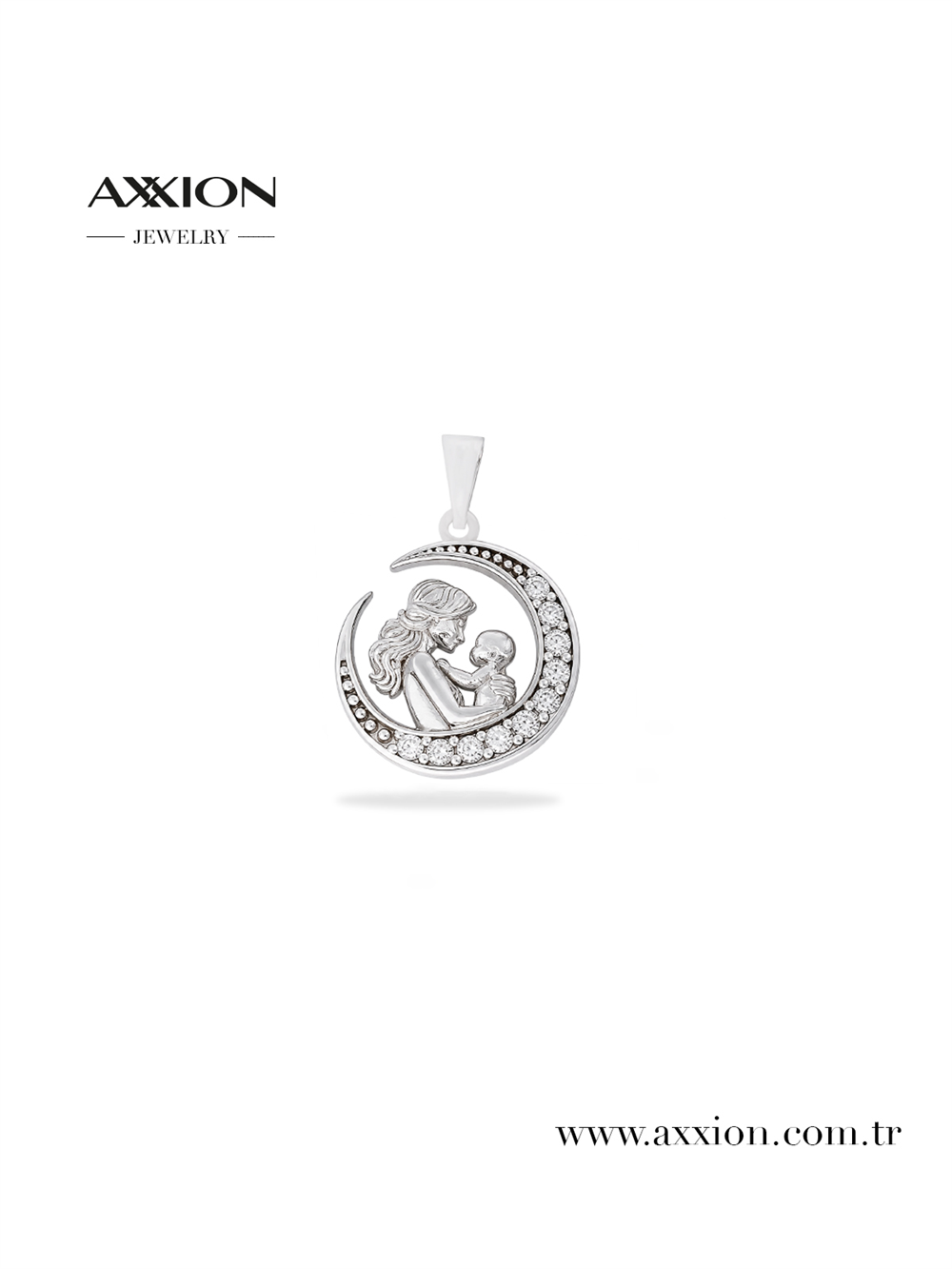 AXXION 14K Kolye Ucu SILVER