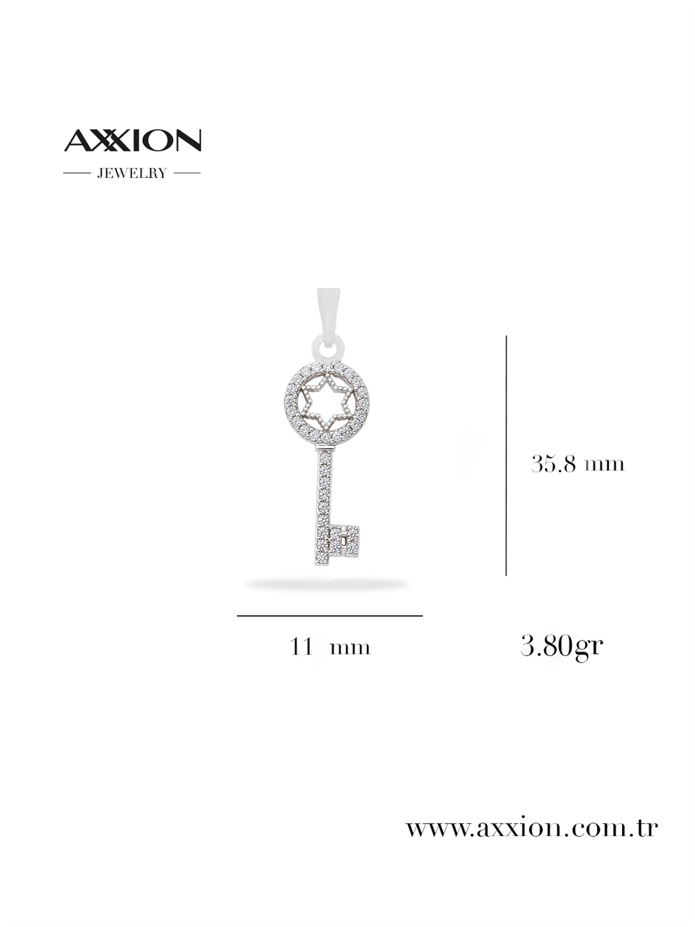 AXXION 14K Kolye Ucu SILVER