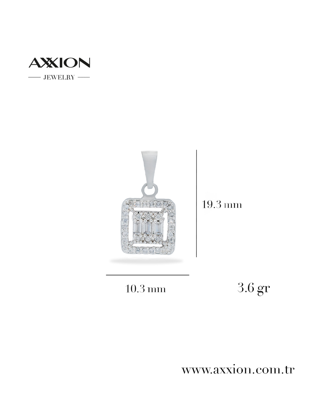 AXXION 14K Kolye Ucu SILVER