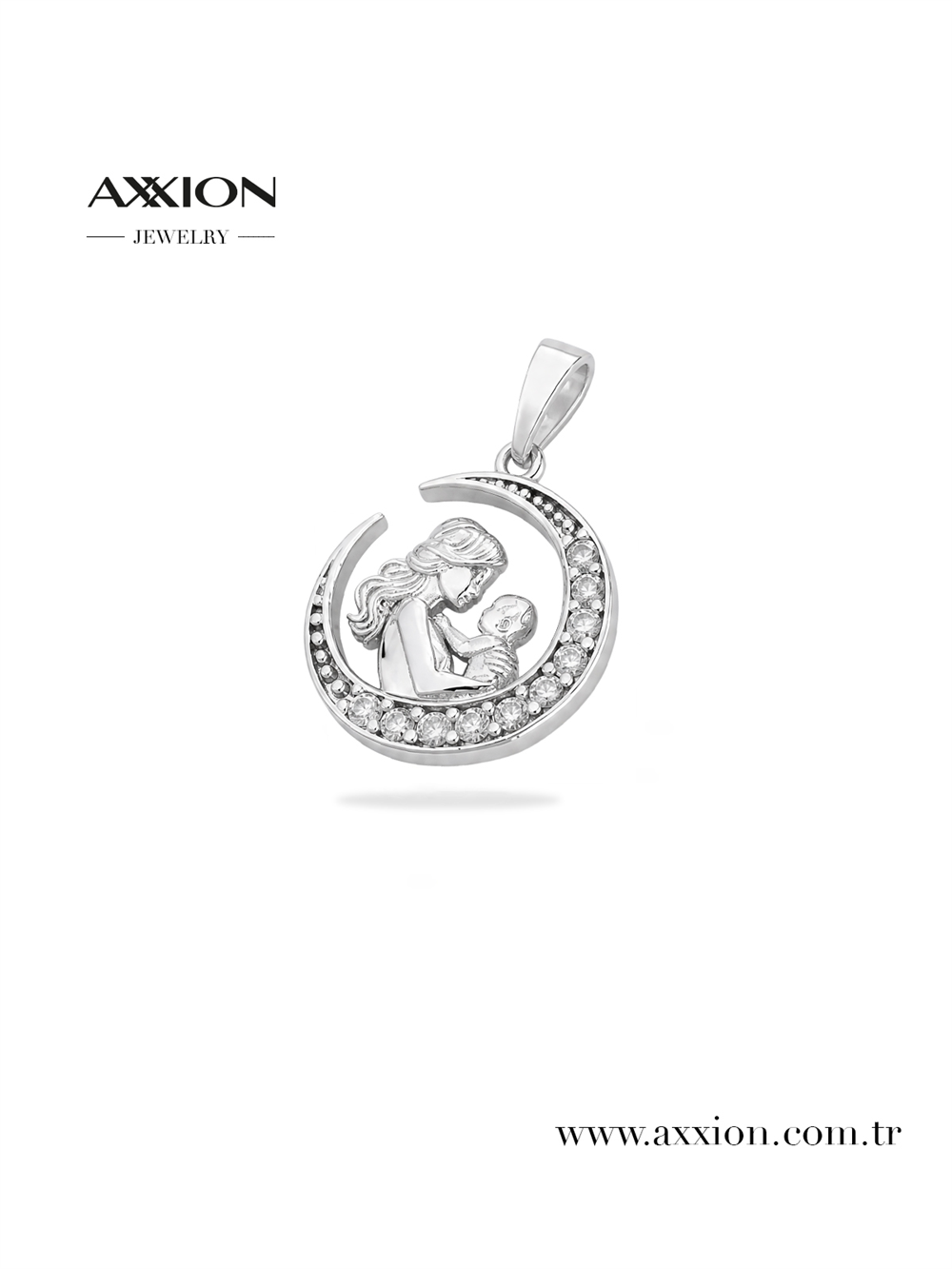 AXXION 14K Kolye Ucu SILVER