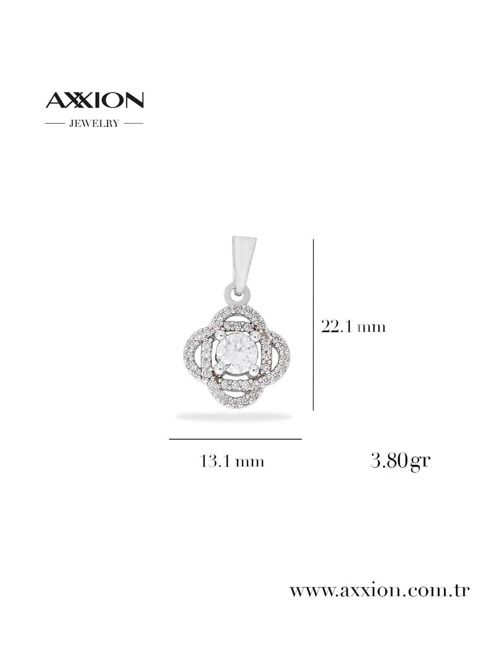 AXXION 14K Kolye Ucu SILVER
