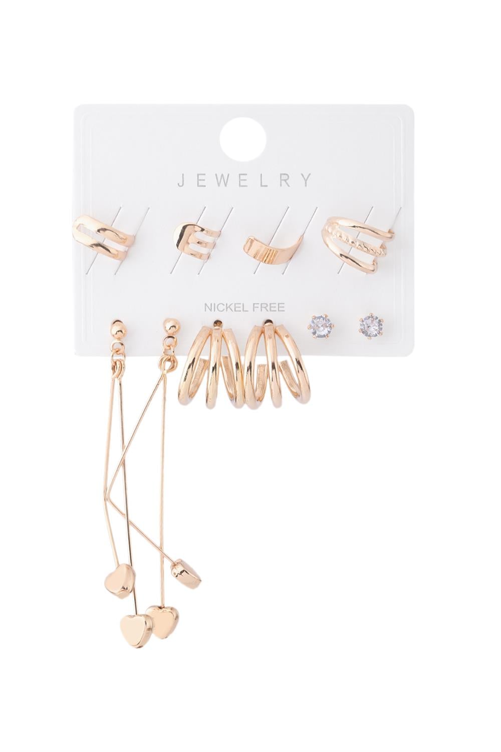 Bijuteri Set Küpe Gold