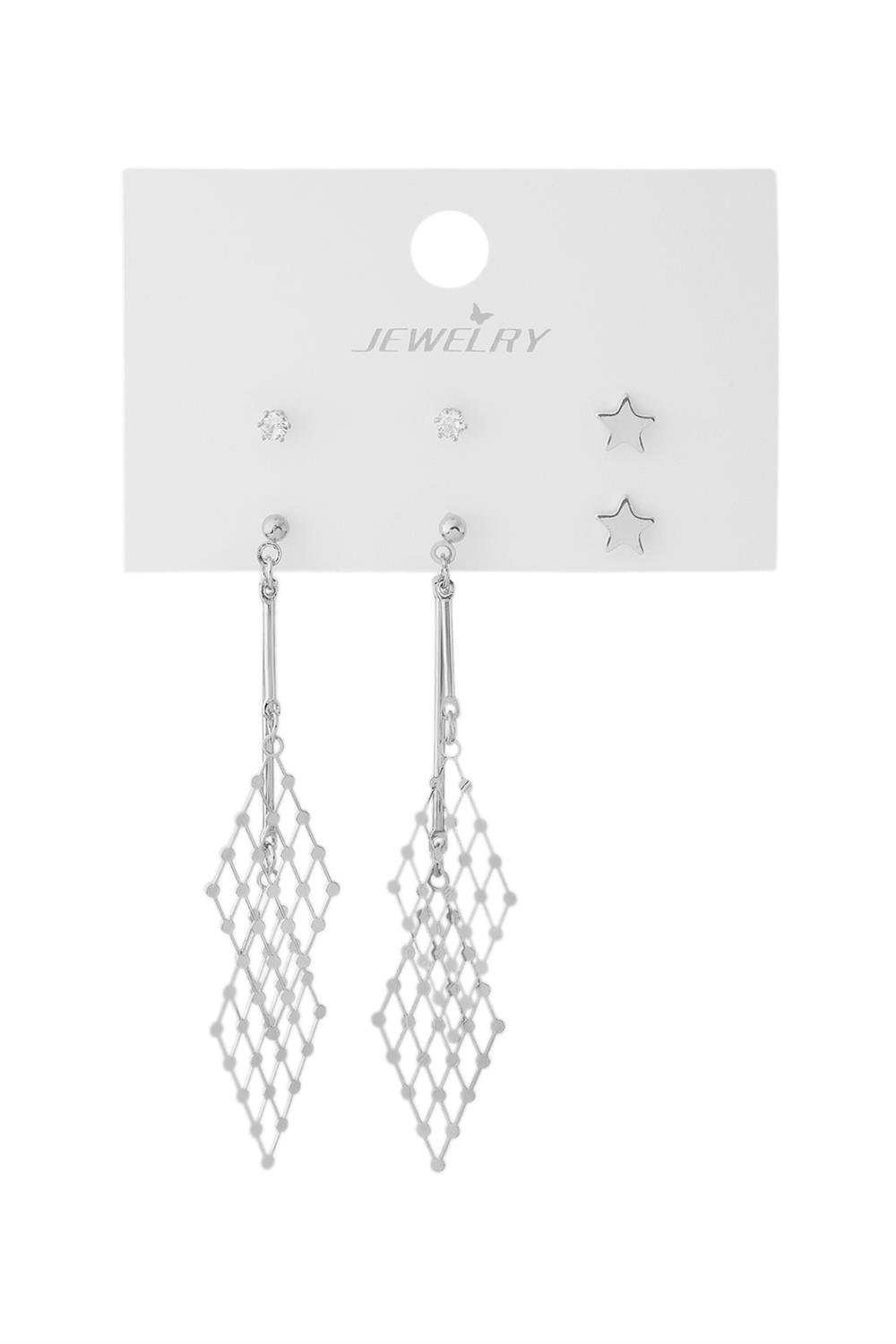 Bijuteri Set Küpe Silver