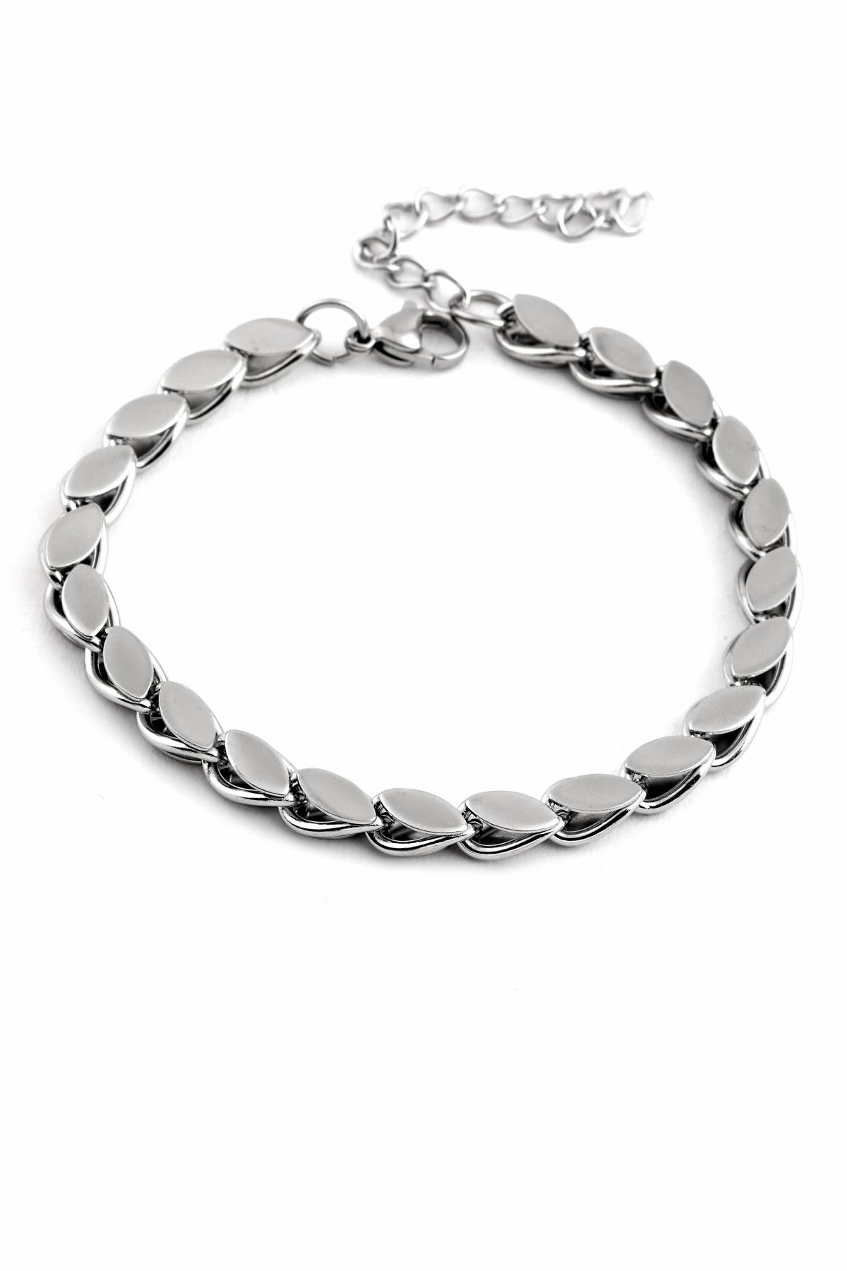 Çelik Arpa Bileklik Silver