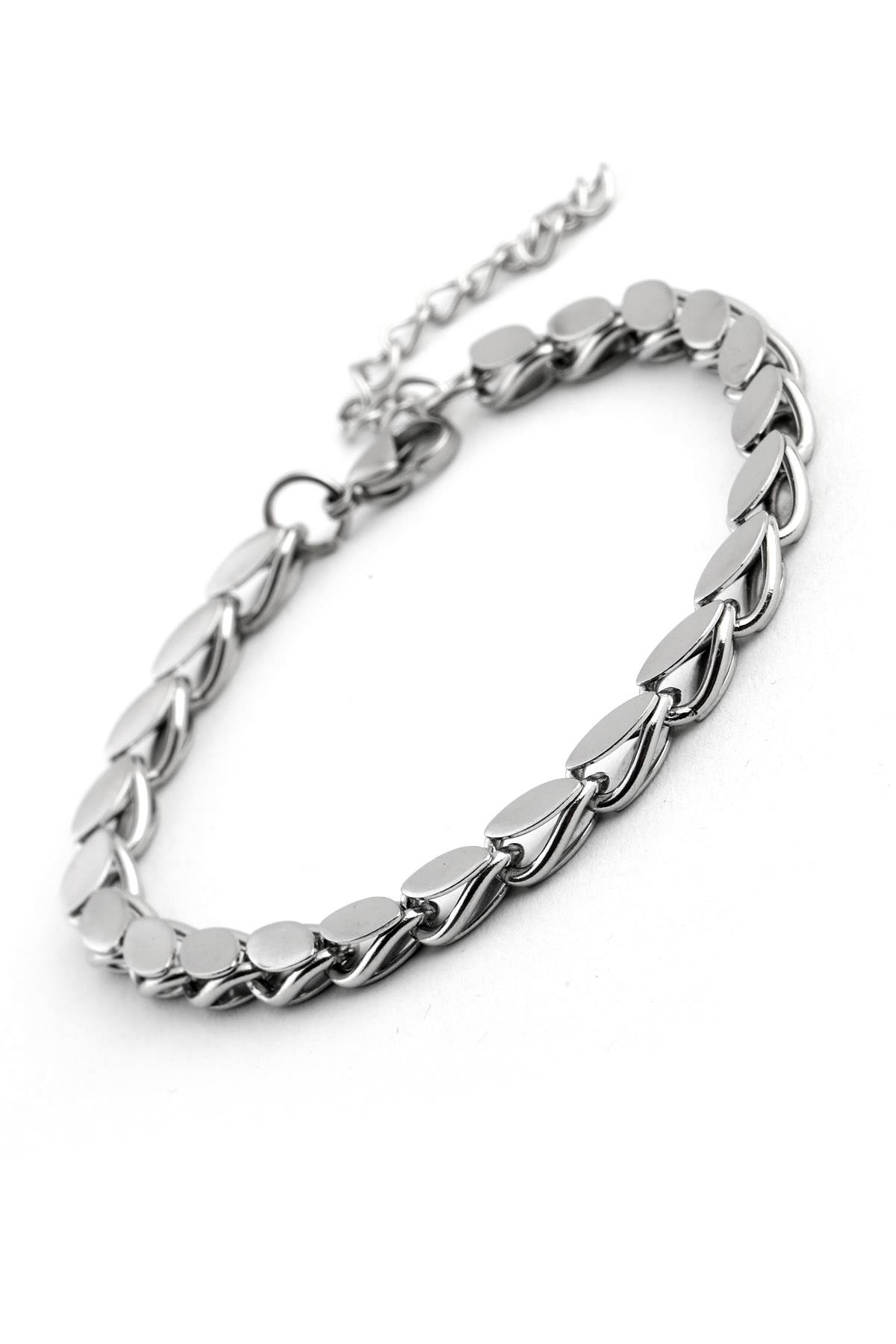Çelik Arpa Bileklik Silver