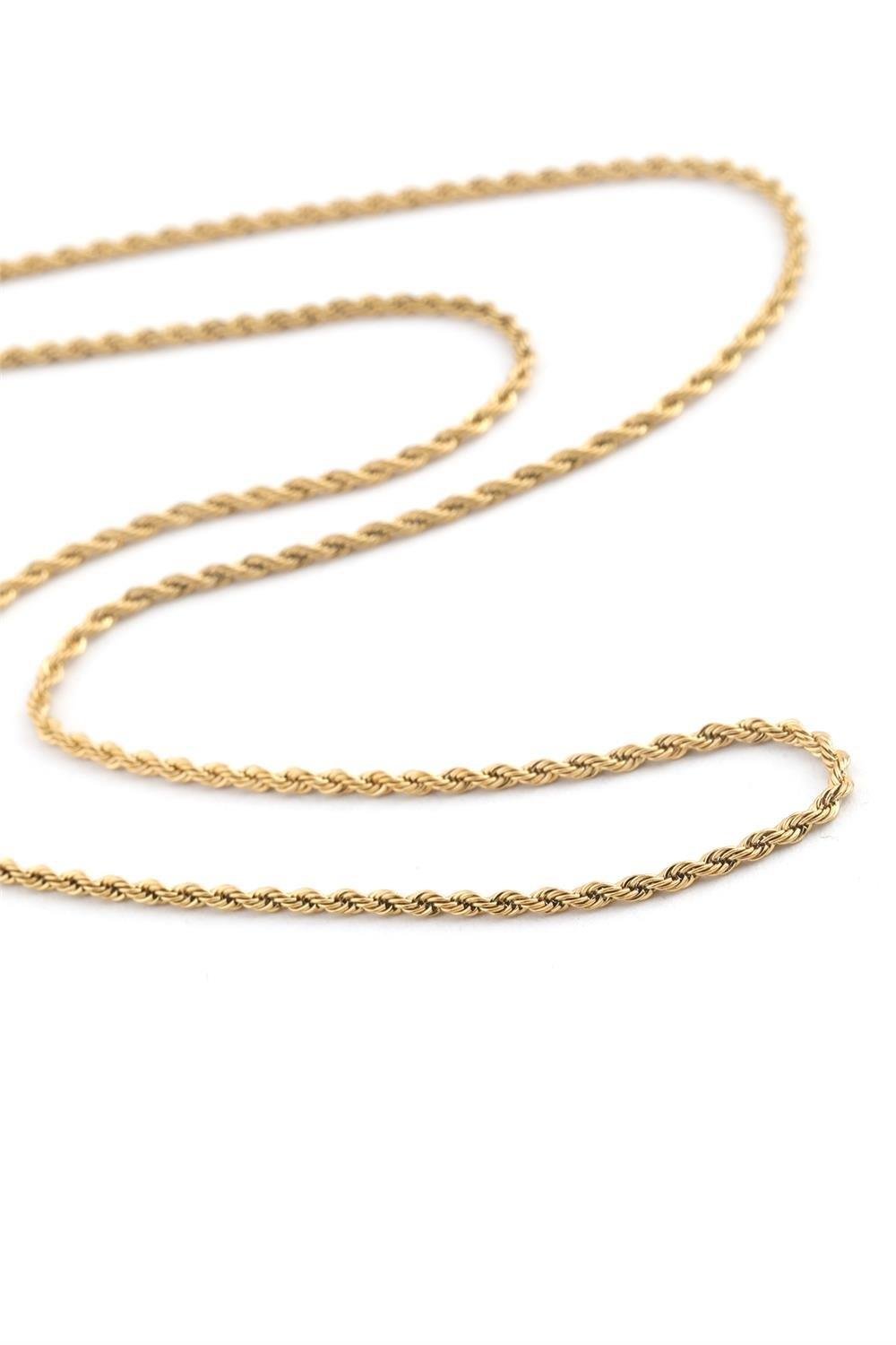 Çelik Burgu Kolye GOLD 60cm 2 mm