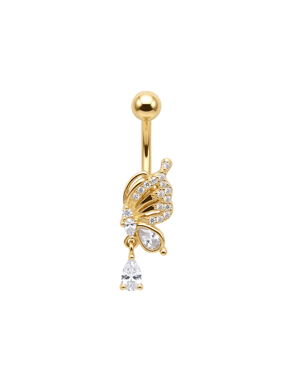 Çelik Göbek Piercing GOLD