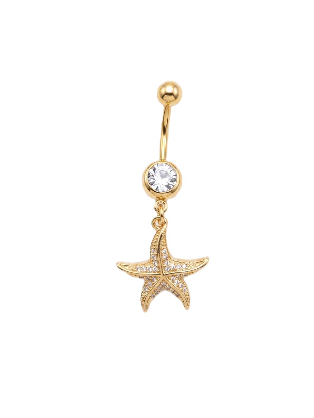 Çelik Göbek Piercing GOLD