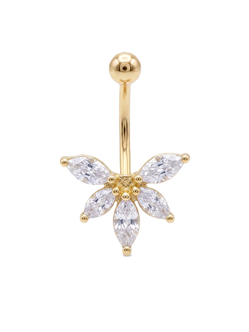 Çelik Göbek Piercing GOLD