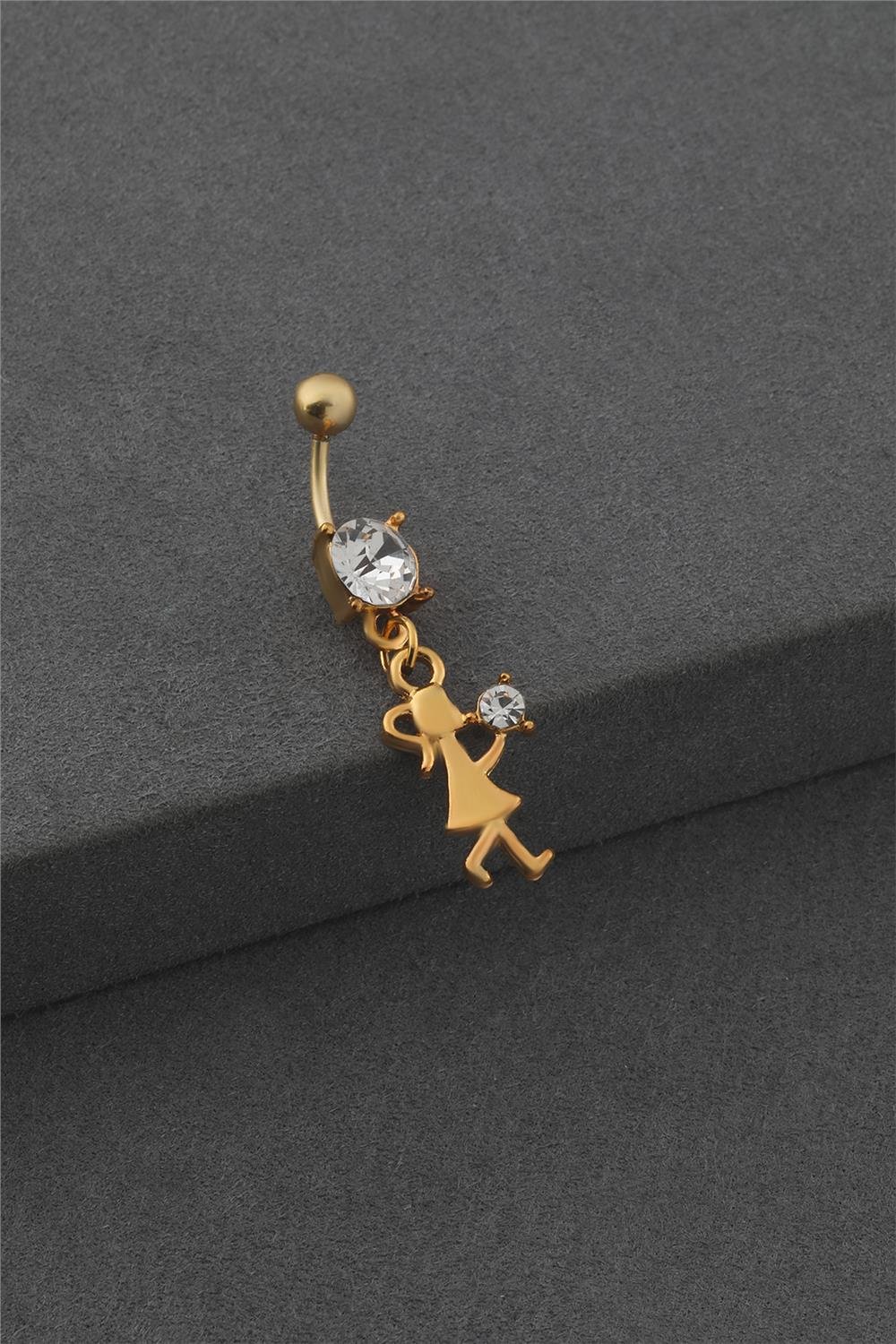 Çelik Göbek Piercing GOLD