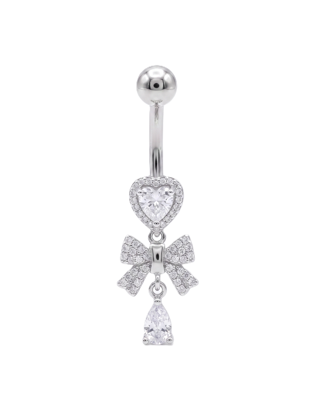 Çelik Göbek Piercing SILVER