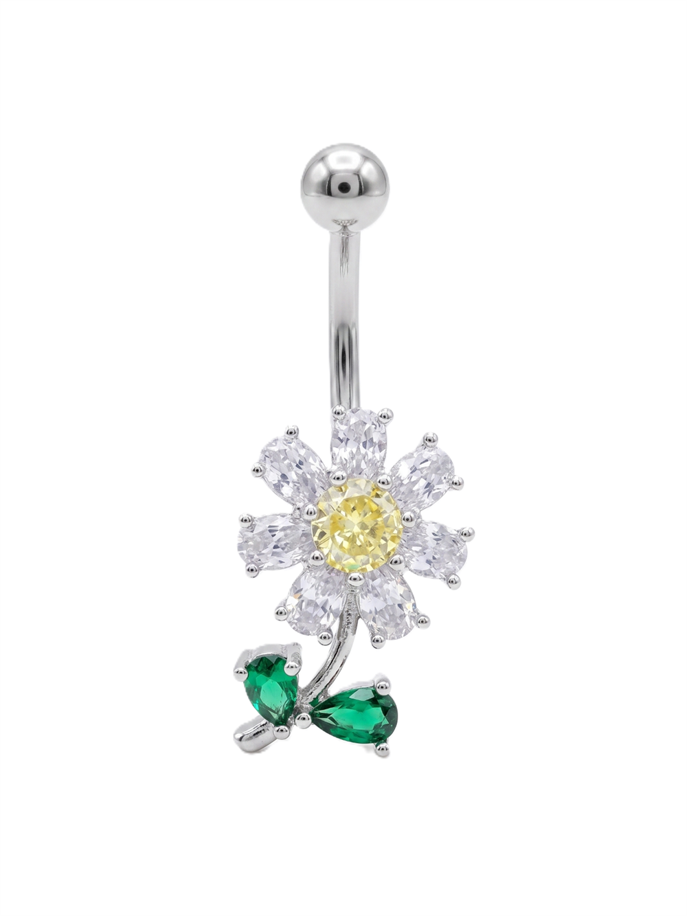 Çelik Göbek Piercing SILVER