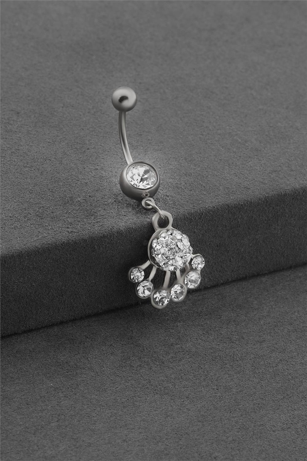 Çelik Göbek Piercing SILVER