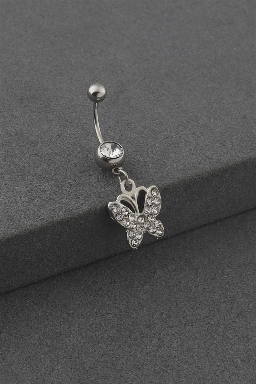 Çelik Göbek Piercing SILVER